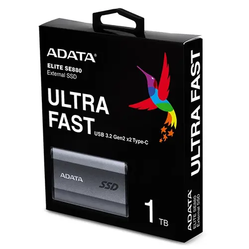 Adata Elite SE880 1TB اکسترنال SSD حافظه 