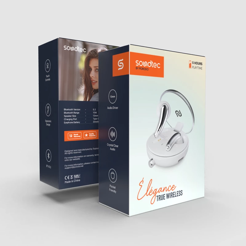 Porodo PD-STWLEP020 Soundtec Elegance Bluetooth Earbuds