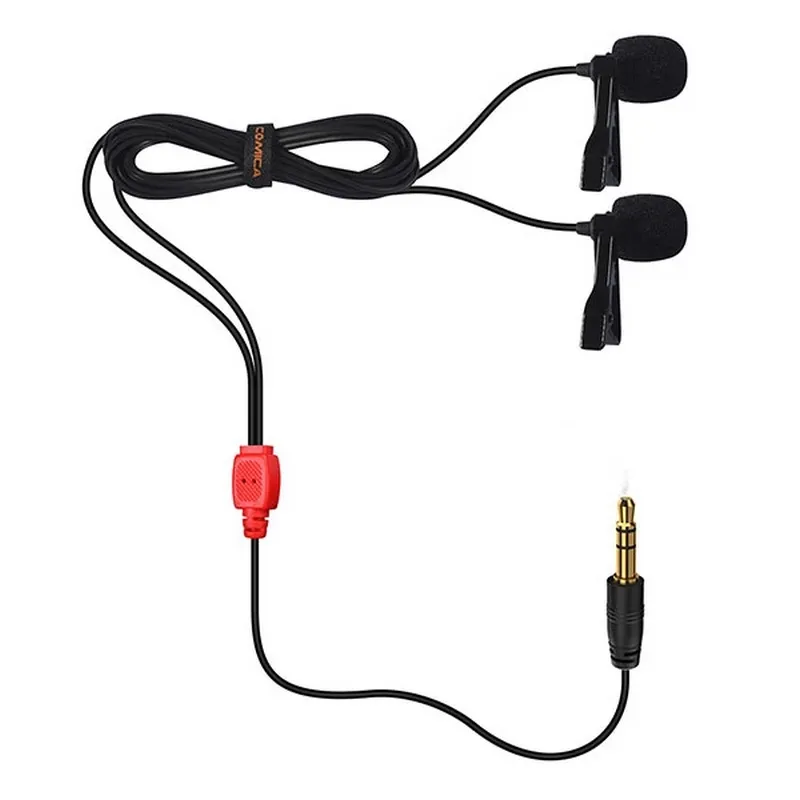 Comica CVM-D02 Dual-head Lavalier Microphone