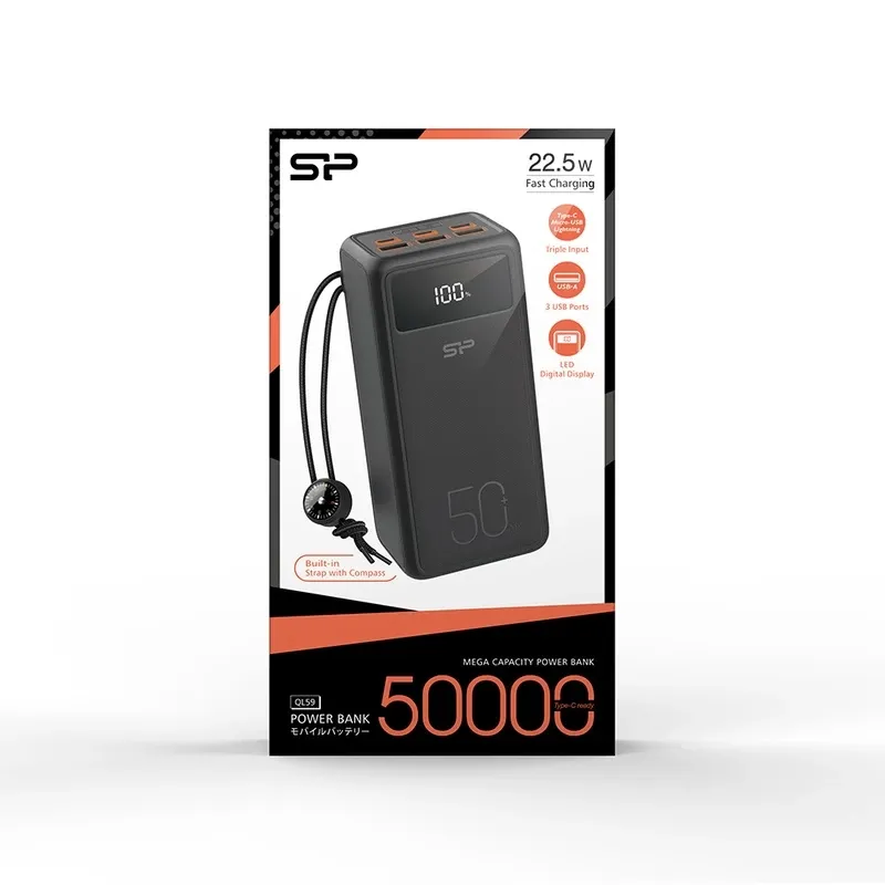 پاوربانک 50000 سیلیکون پاور QL59 PD 22.5w