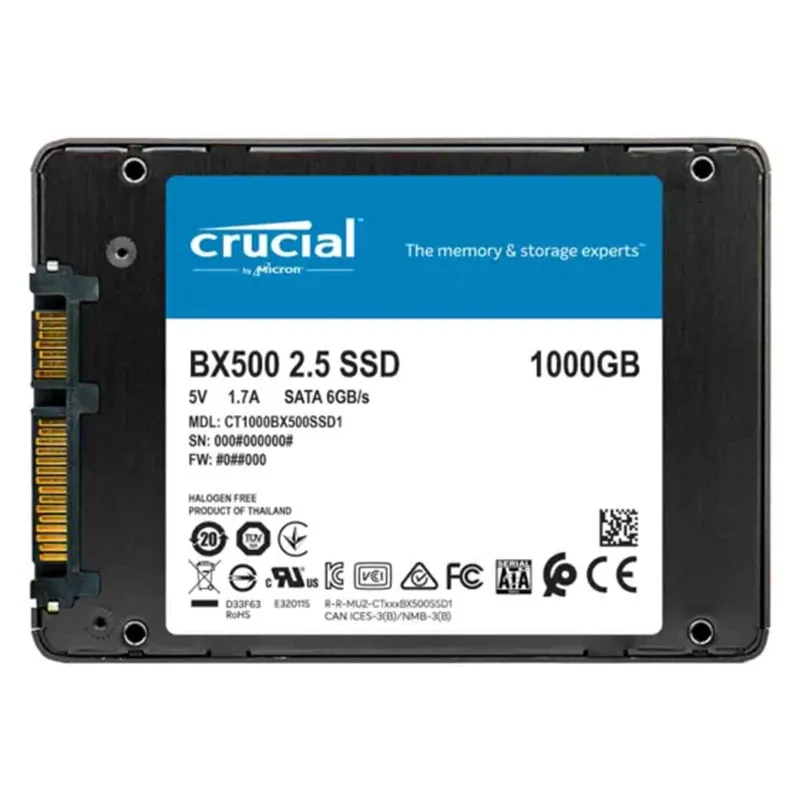 حافظه ذخیره سازی SSD کروشیال BX500 500 گیگابایت