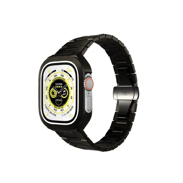 بند ساعت لِوِلو مدل Royal Stainless Steel مناسب برای Apple Watch 49mm