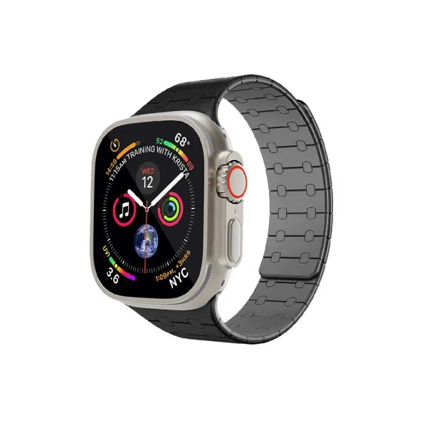 بند ساعت سیلیکونی لِوِلو مدل RoyalLink مناسب برای Apple Watch 49mm