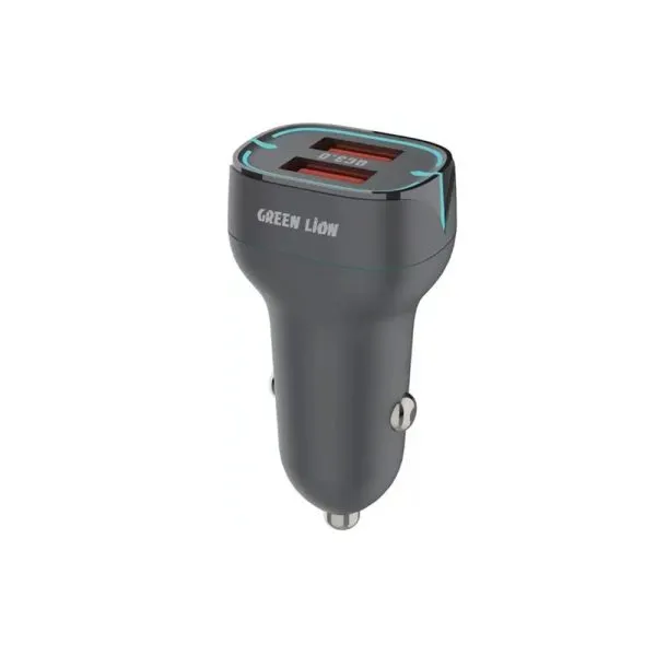 شارژر فندکی ماشین گرین لاین مدل GN36WQCC2MBK
