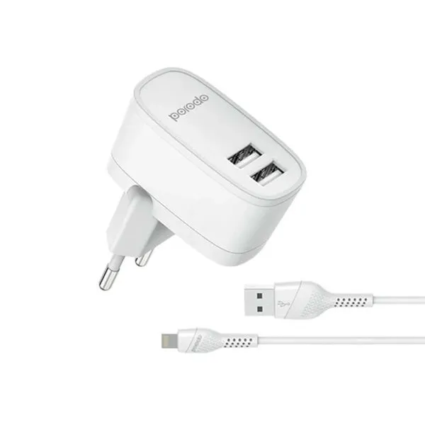 شارژر دیواری پرودو مدل PD-56EUL + کابل