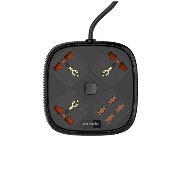 چندراهی برق محافظ و شارژر پرودو مدل PD-SC3302