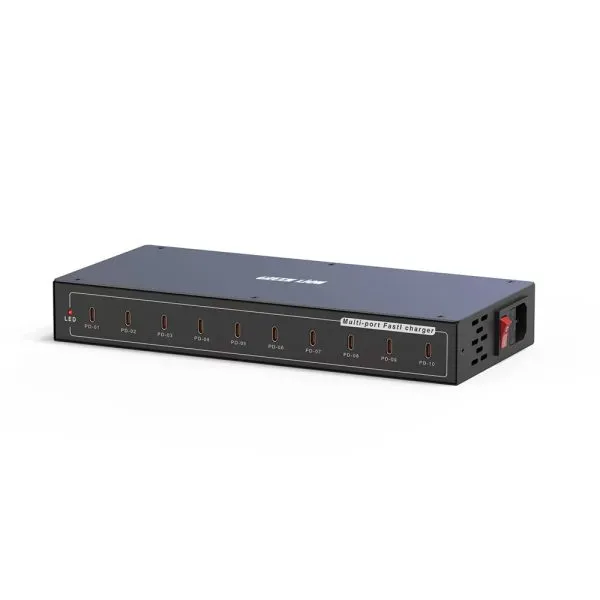 ایستگاه شارژ 10 پورت گرین لاین مدل GNML10PD3MBK