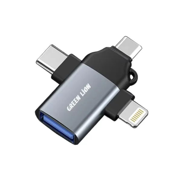 مبدل گرین لاین مدل GN 3 in 1 OTG GY