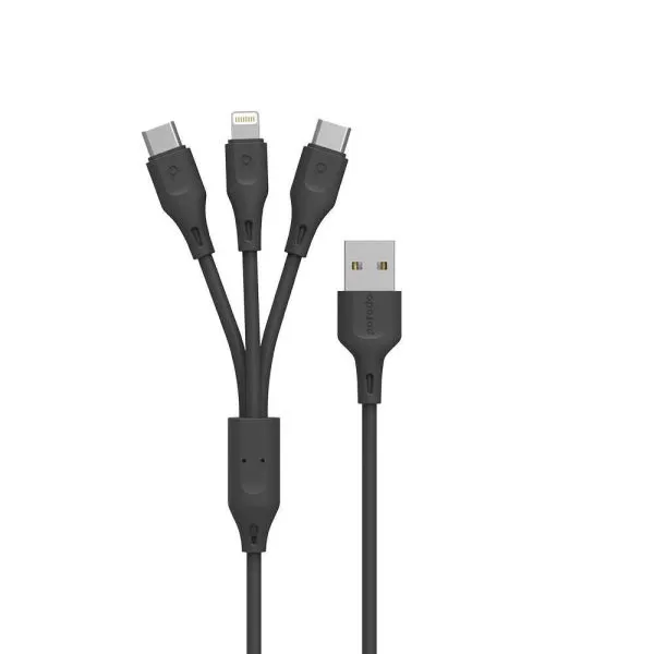 کابل 3 در 1 پرودو مدل PD-31LMC طول 1.4 متر