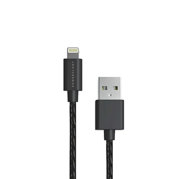 کابل چرمی لایتنینگ پاورولوژی مدل P12LTHL طول 1.2 متر