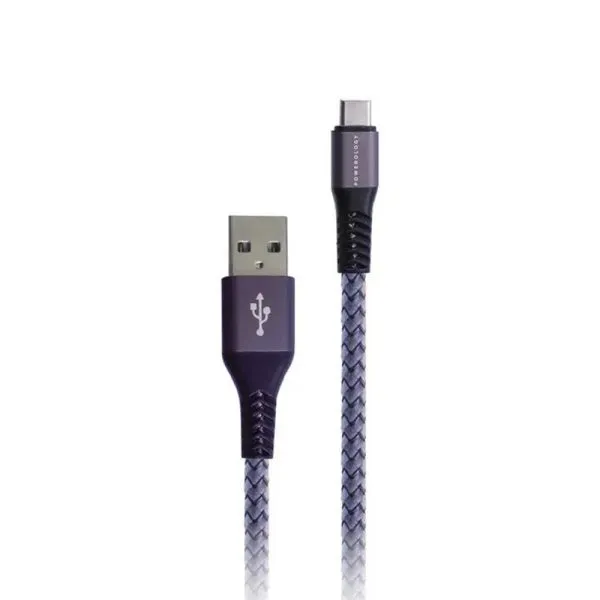 کابل Type-C پاورولوژی مدل Nylon Braided