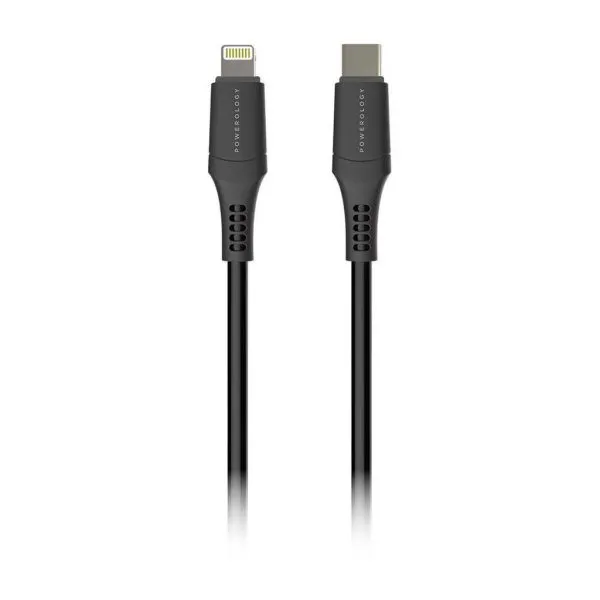 کابل تبدیل USB-C به لایتنینگ پاورولوژی مدل P12CLV2BK طول 1.2 متر