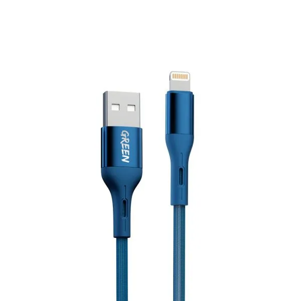 کابل تبدیل USB به لایتنینگ گرین لاین مدل GNBIPHBL طول 1.2 متر