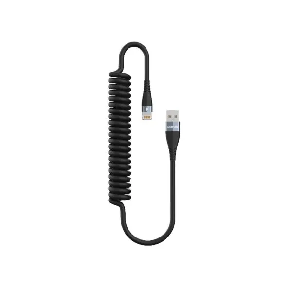 کابل USB-A به Lightning گرین لاین مدل GNSPRNGATLBK طول 1.8 متر