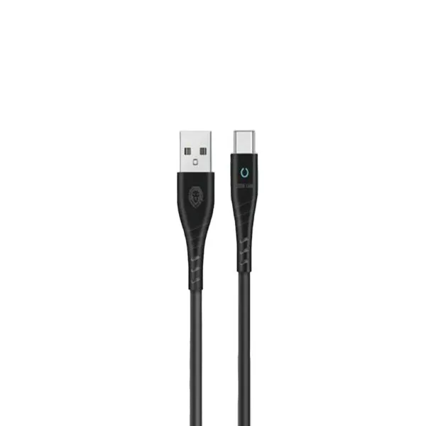 کابل USB-A به Type-C با نشانگر LED گرین لاین مدل GNCCUATYC1MBK