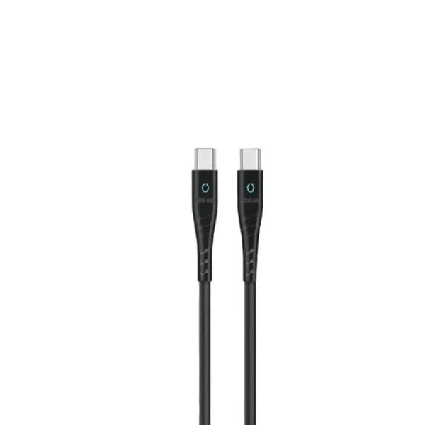 کابل USB-C به Type-C با نشانگر LED گرین لاین مدل GNCCTCTYC1MBK