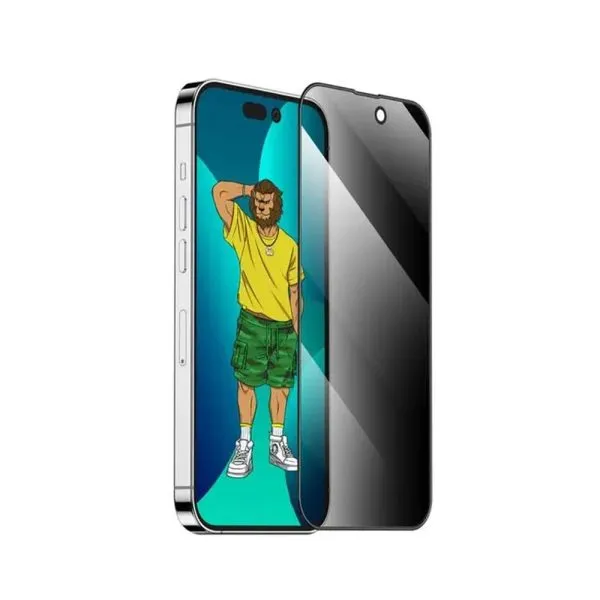 محافظ صفحه نمایش گرین لاین مدل 3D Silicone Privacy برای iphone 14 pro max