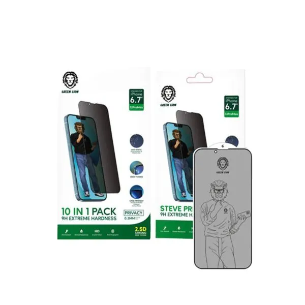 پک محافظتی گرین لاین مدل 2.5D 9H Steve برای iPhone 12 Pro Max