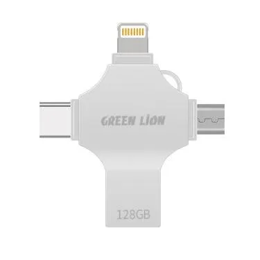فلش مموری گرین لاین مدل GN4IN1USB128 ظرفیت 128 گیگابایت