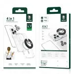 گلس و لنز ضدضربه Green 4 in 1 360° 9H برای iPhone 14 Pro (6.1 اینچ) - نقره ای - برند گرین لاین Green lion - تصویر 8