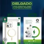 محافظ Delgado Chrome Magsafe برای iPhone 14 Pro Max (6.7 اینچ) - نقره ای - برند گرین لاین Green lion - تصویر 2