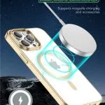 محافظ Delgado Chrome Magsafe برای iPhone 14 Pro Max (6.7 اینچ) - نقره ای - برند گرین لاین Green lion - تصویر 9