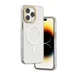 قاب پشتی شفاف MagSafe Sensa برای iPhone 14 Pro Max - Clear/Champagne - برند لِوِلو Levelo - تصویر 3