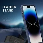 قاب سری 79 با پایه مچ بند چرمی برای iPhone 14 (6.1 اینچ) - قرمز (Gri) - برند گرین لاین Green lion - تصویر 4