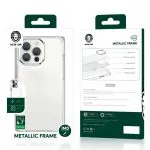 قاب فلزی  TPU قاب شفاف برای iPhone 13 Pro Max (6.7 اینچ) - طلایی - برند گرین لاین Green lion - تصویر 3
