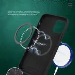 قاب سیلیکونی  Lusso MagSafe 360 برای iPhone 12 / 12 Pro (6.1 اینچ) - مشکی - برند گرین لاین Green lion - تصویر 6
