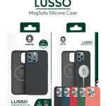 قاب سیلیکونی  Lusso MagSafe 360 برای iPhone 13 Pro (6.1 اینچ) - قرمز - برند گرین لاین Green lion