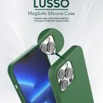 قاب سیلیکونی  Lusso MagSafe 360 برای iPhone 13 Pro (6.1 اینچ) - قرمز - برند گرین لاین Green lion - تصویر 6