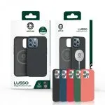 قاب سیلیکونی  Lusso MagSafe 360 برای آیفون 13 (6.1 اینچ) - صورتی - برند گرین لاین Green lion