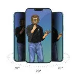 پک محافظتی گرین لاین مدل 2.5D 9H Steve برای iPhone 13 / 13 Pro - تصویر 2