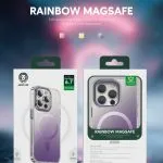 قاب  رنگین کمان Magsafe برای آیفون 14 (6.1 اینچ) - بنفش - برند گرین لاین Green lion - تصویر 9