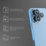محافظ لنز دوربین لِوِلو مدل Trio Lucent برای iphone13 pro / 13 pro max - تصویر 5