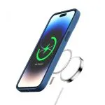 قاب سیلیکونی Magsafe برای آیفون 14 پرو (6.1 اینچ) - آبی - برند گرین لاین Green lion - تصویر 5