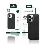 قاب چرمی  وگان برای iPhone 13 Pro Max (6.7 اینچ) - مشکی - برند گرین لاین Green lion - تصویر 5