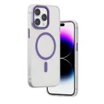 قاب پشتی مات MagSafe Glory برای iPhone 14 Pro Max - مات Clear/Pu - برند لِوِلو Levelo - تصویر 2