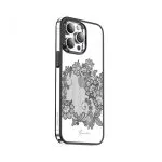 قاب پرده گلدار Nature 2 برای iPhone 14 Pro Max (6.7 اینچ) - مشکی - برند گرین لاین Green lion - تصویر 3