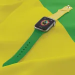 بند ساعت پرودو مدل  Lifestyle silicone brazil flag - تصویر 2