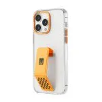 قاب پشتی شفاف مدل مورفیکس کلارا Gripstand iPhone 14 Pro Max IMD - نارنجی - برند لِوِلو Levelo - تصویر 3