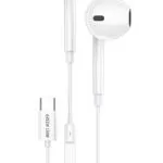 هندزفری سیمی گرین لاین مدل GNSTEARTC رنگ سفید