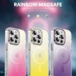 قاب  رنگین کمان Magsafe برای آیفون 14 پلاس (6.7 اینچ) - طلایی - برند گرین لاین Green lion - تصویر 10