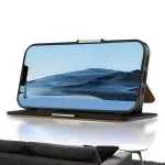 کیف پول چرمی  رنگ PU برای iPhone 13 Pro Max (6.7 اینچ) - مشکی - برند گرین لاین Green lion - تصویر 2