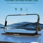 کیف پول چرمی  رنگ PU برای iPhone 13 Pro Max (6.7 اینچ) - مشکی - برند گرین لاین Green lion - تصویر 8