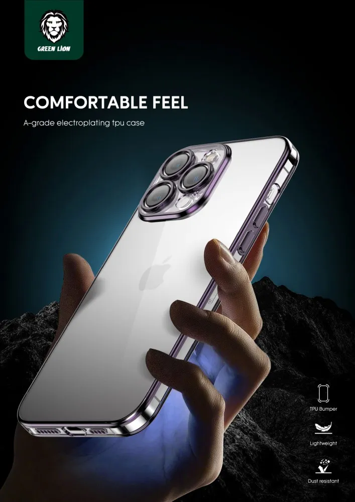 قاب TPU آبکاری Green Mars برای iPhone 14 Pro (6.1 اینچ) - بنفش - برند گرین لاین Green lion قاب TPU آبکاری Green Mars برای iPhone 14 Pro (6.1 اینچ) - بنفش - برند گرین لاین Green lion - تصویر 1