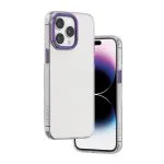 قاب پشتی شفاف Sensa برای iPhone 14 Pro Max - Clear/Purple - برند لِوِلو Levelo - تصویر 3