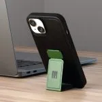 قاب چرمی Morphix Gripstand iPhone 14 Plus PU - Pacific Green - برند لِوِلو Levelo - تصویر 3