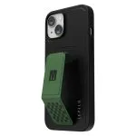 قاب چرمی Morphix Gripstand iPhone 14 Plus PU - Pacific Green - برند لِوِلو Levelo - تصویر 5